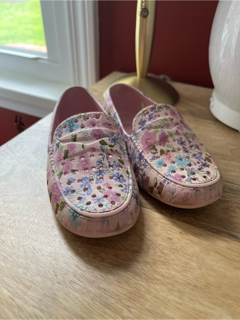 Toddler Floafers Pastel Pink Floral Slip-On